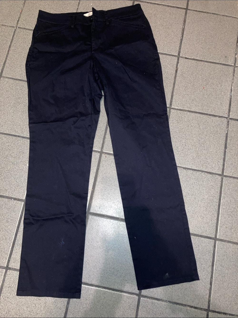 Gloria Vanderbilt Navy Straight-Leg Women's Pants